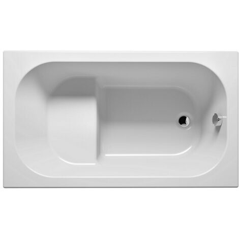 Baignoire acrylique RIHO KELY-PETIT 120x70 cm-Blanc-Blanc-70 --