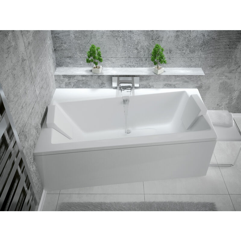 Azura Home Design - Baignoire angle gauche zianigi avec tablier - 150cm