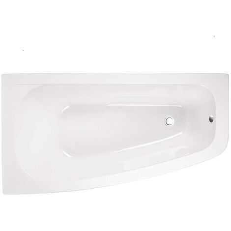 Baignoire asymétrique Gauche - LUNA - 150 x 80 - avec Tablier - Repose Tête OFFERT