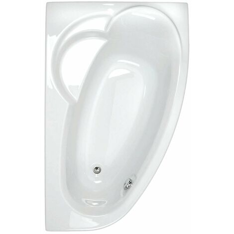 Allibert - Baignoire asymétrique Gauche 175x110 cm Blanc capacité 130-200 L - ZELI
