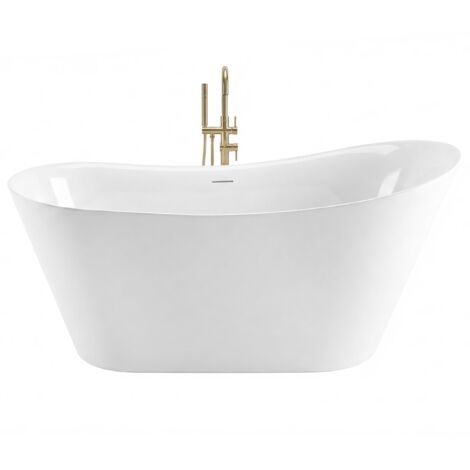 Baignoire Autoportante Rea Lusso Slim 170 White Capuchon noir