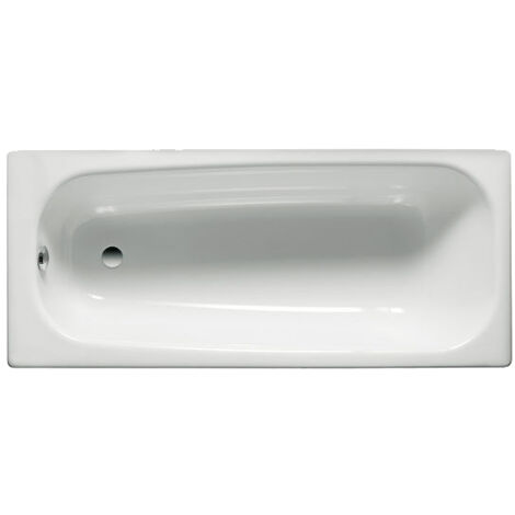 Baignoire avec pieds CONTESA 160x70cm non percée en acier blanc ROCA A235990000