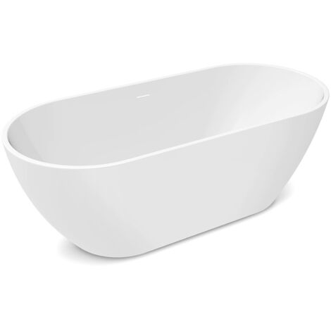 Baignoire - Baignoire autoportante ZUZANNA - 169x74x57 cm - Blanc brillant - Ergonomique et moderne