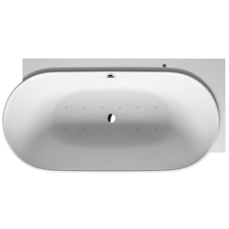 Baignoire bain à remous Duravit LUV 185x95 angle droite 2 dossiers blanc Air-Syst