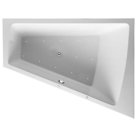 Baignoire bain à remous Duravit PAIOVA 315 l 180x140 blanc 1 dossier incliné droite Combi-Syst E