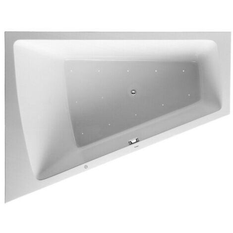 Baignoire bain à remous Duravit PAIOVA 315 l 180x140 blanc 1 dossier incliné gauche Combi-Syst P
