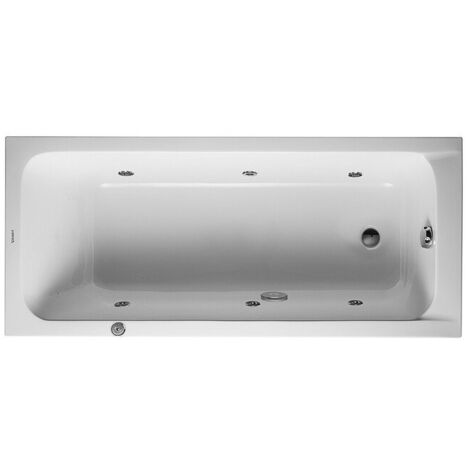 Baignoire Bain à remous rectangulaire D-CODE 100 l 160x70 blanc 1 RS Jet Project