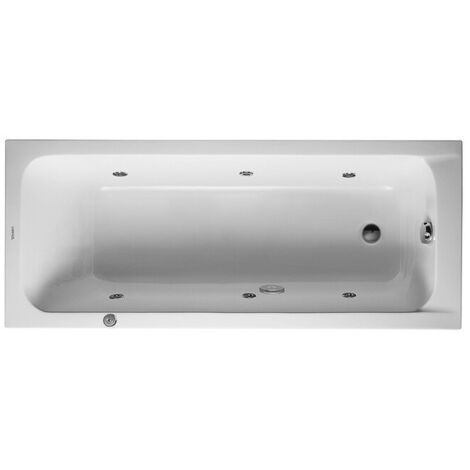 Baignoire Bain à remous rectangulaire D-CODE 110 l 170x70 blanc 1 RS Jet Project