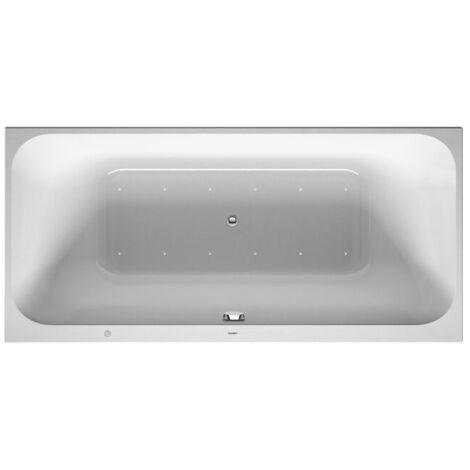Baignoire Bain à remous rectangulaire HAPPY D.2 150 l 170x70 blanc 1 dossier incliné droite Air-Syst