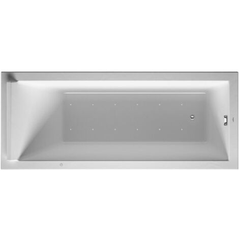 Baignoire Bain à remous rectangulaire STARCK 155 l 170x70 blanc 1 RS Air-Syst