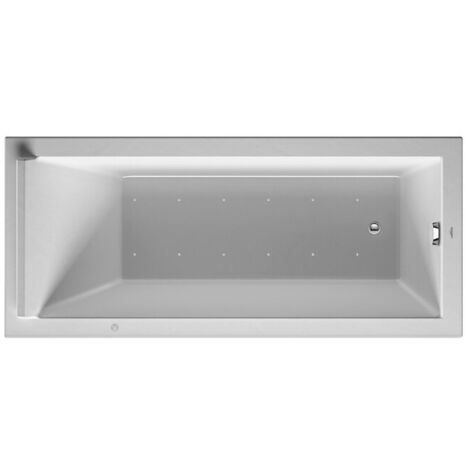Baignoire Bain à remous rectangulaire STARCK 165 l 170x75 blanc 1 RS Combi-Syst P