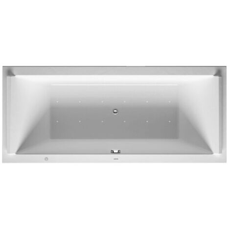 Baignoire Bain à remous rectangulaire STARCK 174 l 180x80 blanc, 2 dossiers Combi-Syst E