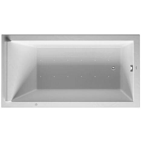 Baignoire Bain à remous rectangulaire STARCK 221 l 170x90 blanc 1 RS Combi-Syst P