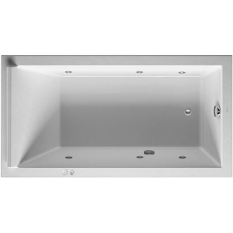 Baignoire Bain à remous rectangulaire STARCK 221 l 170x90 blanc 1 RS Jet-Syst