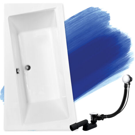 Baignoire Bain d'angle 160x100 Gauche, Siphon de bain et pieds (support) - Set 3en1 - Fabriqué en UE - BADLAND INFINITY