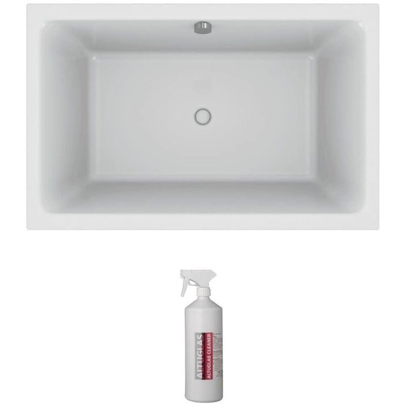 Jacob Delafon - Baignoire bain douche Capsule profonde, 120 x 80 cm + nettoyant