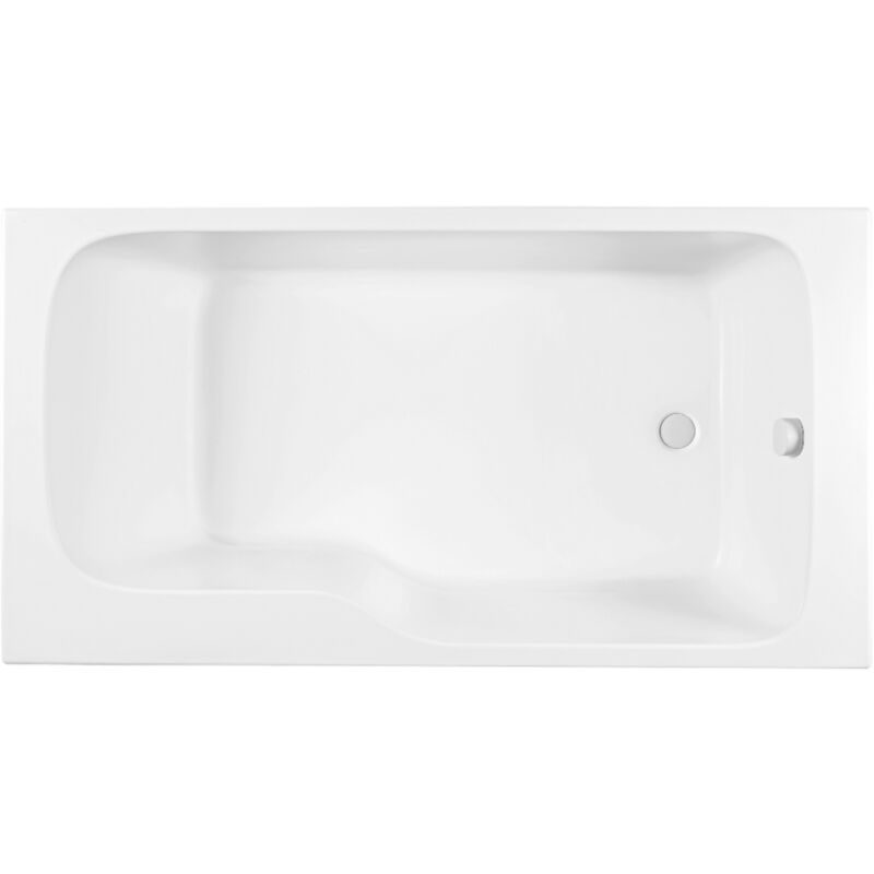 Jacob Delafon - Baignoire bain douche Malice, version droite Blanc brillant 170 x 90