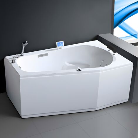 Baignoire balnéo asymétrique 170x100 cm KORUS DROITE IDYNAMIC