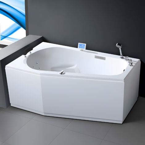 Baignoire balnéo asymétrique 170x100 cm KORUS GAUCHE IDYNAMIC