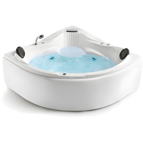 Baignoire balnéo d'angle 150x150 cm MAKEMO ICONFORT