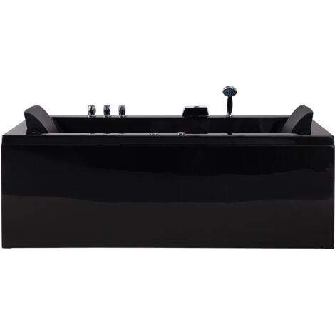 Baignoire balnéo de couleur noire moderne