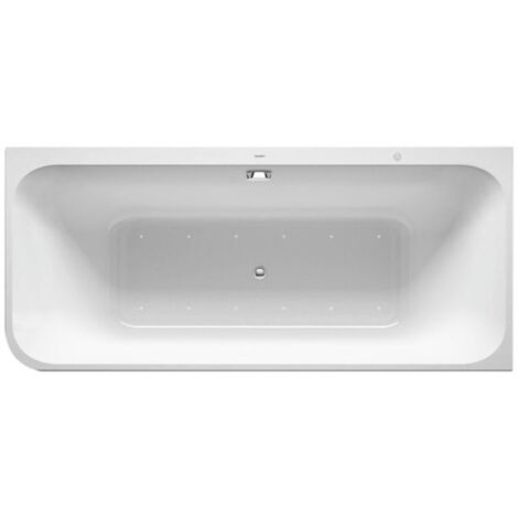 Baignoire balnéo Duravit Happy D.2, coin à droite, double dos