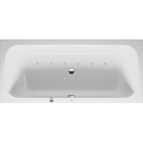 Baignoire balnéo Duravit Quatego, version à encastrer, double dos