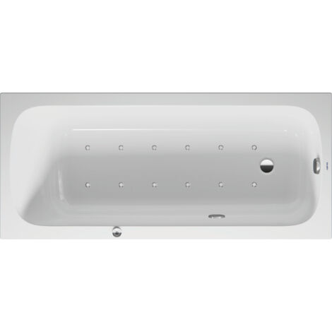 Baignoire balnéo Duravit Quatego, version à encastrer, simple