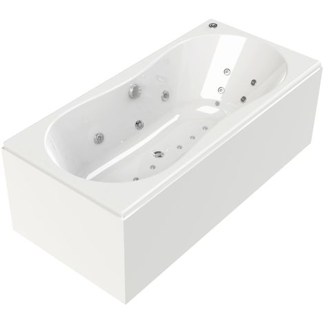 Baignoire Balneo Lumisoft 170x80cm Tablier Blanc En Aluminium Allibert 240977