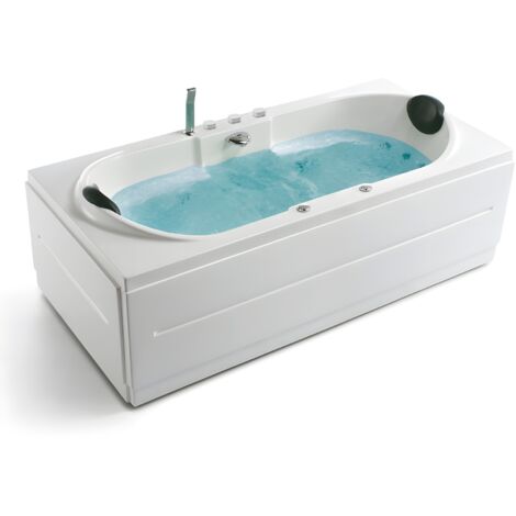Baignoire balnéo rectangulaire 180x80 cm STELLA ICONFORT