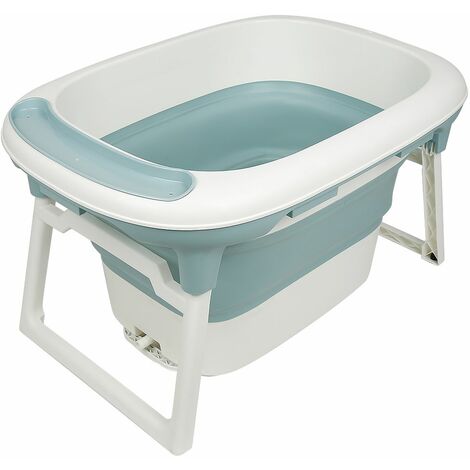 3 En 1 Baignoire Bebe Evolutive Et Pliable 0 12 Ans Bleu Bleu