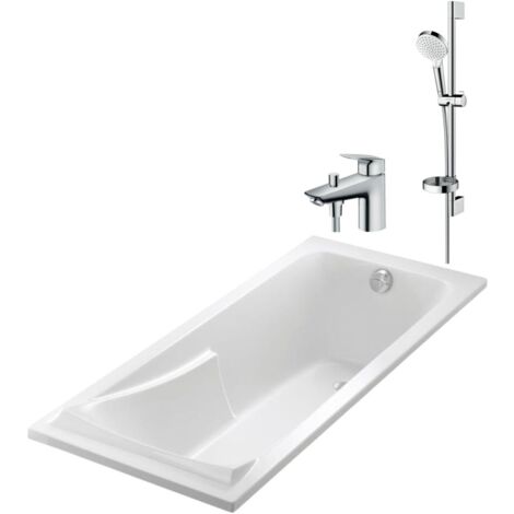 Baignoire Corvette Jacob Delafon et mitigeur monotrou Hansgrohe