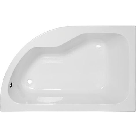 Baignoire d’angle Andelle arrondie à droite lxhxp : 1600x435x1000mm Contenu : 243l, acrylique