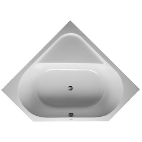 Baignoire d'angle D-CODE 2 dossiers, blanc 1400 x 1400 mm DURAVIT