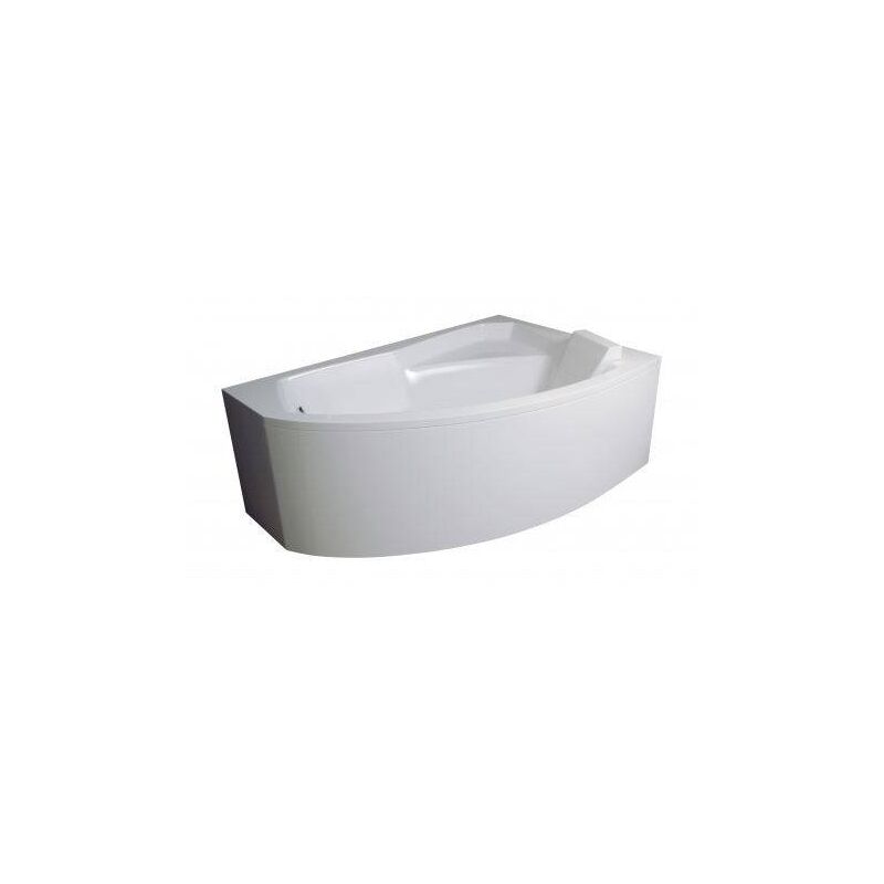 Azura Home Design - Baignoire d'angle droite rima 130/140/150/160/170 cm avec tablier - 150cm