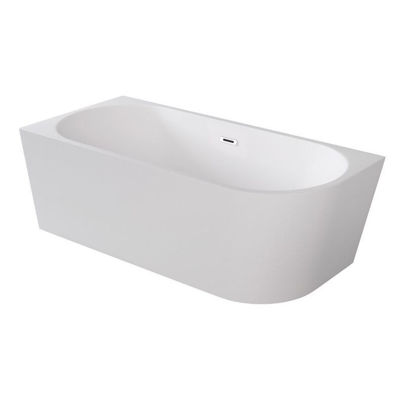 Baignoire d’angle gauche dorée glam avec bonde dorée 170x80 ZOYA