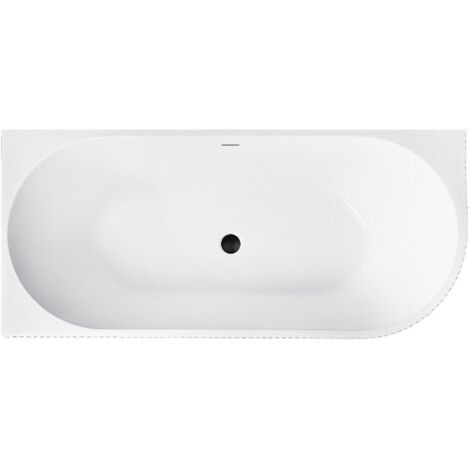 Baignoire D’Angle Rea Wenus 170 White Left Capuchon noir