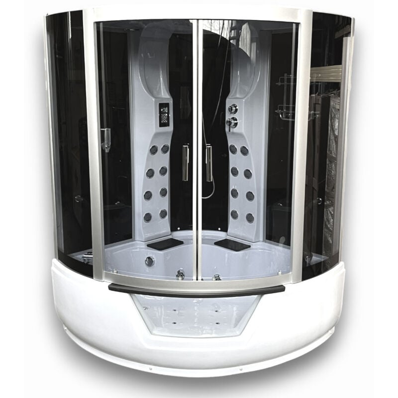 Eliteshopping - Baignoire-Douche hydromassage angle 150 x 150 cm – Narciso