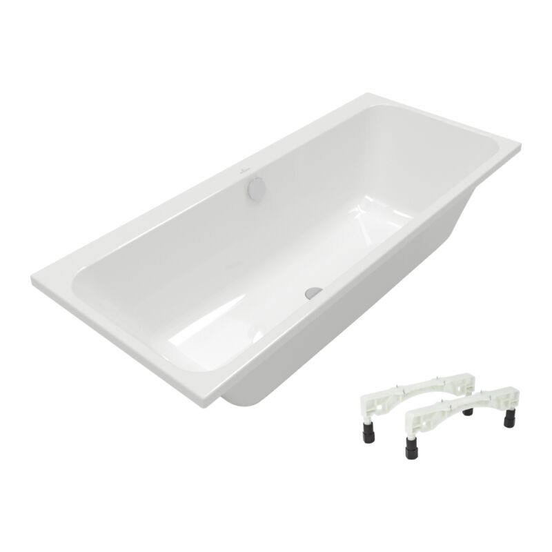 Villeroy&boch - Baignoire droite 180 x 80 Architectura avec pieds