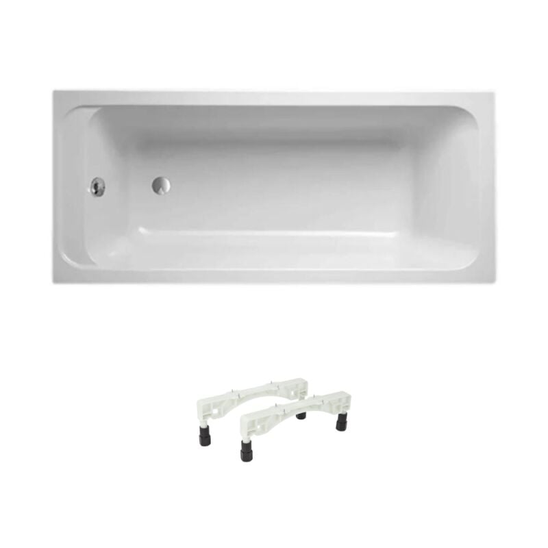 Baignoire droite 170 X 75 VILLEROY ET BOCH Architectura acrylique avec pieds