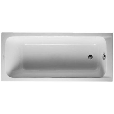 Baignoire Duravit D-Code blanche recangulaire à encastrer avec pieds - Acrylique