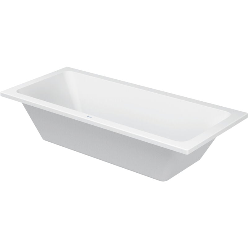 Duravit - Baignoire D-Code rectangulaire 1800x800 mm, avec deux dossiers, en Acrylique sanitaire, blanc