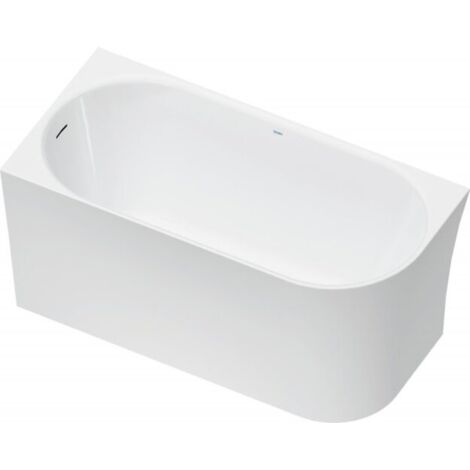 Baignoire Duravit DuraSenja, blanc, angle à gauche,