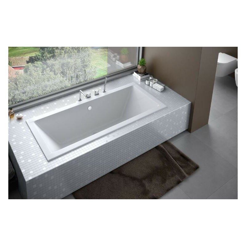 Azura Home Design - Baignoire emilia ultra-slim 155/165/170/175/180/190 cm - 155 x 70 cm
