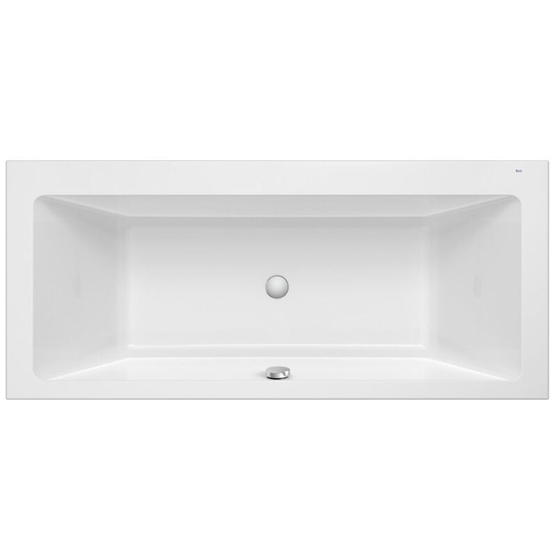 Roca - Baignoire en acrylique rectangulaire à encastrer vythos Biplace 1800 x 900 mm