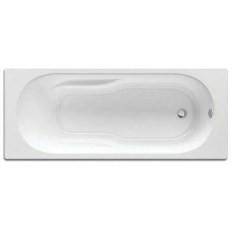 ROCA Baignoire en acrylique rectangulaire "NEO-GENOVA" 1700 x 750mm BLANC - avec dossier, accoudoirs et poignées sculptées