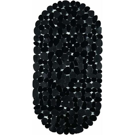 BAIGNOIRE EN PIERRE TAPIS D'INTÉRIEUR NOIR