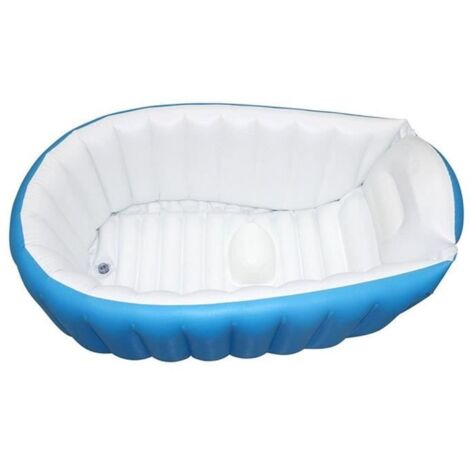Baignoire Enfants Gonflable pour Bébés,Baignoire Anti-Glissante Pliable Voyage Epais Bébé Bain Douche Bassine Siège