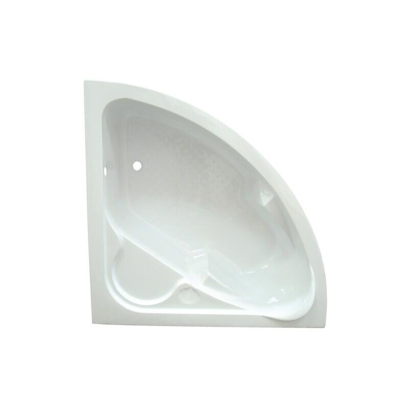 Ondee - Baignoire fany - Baignoire d'angle 140x140cm - abs et Acryl renforcé 3mm - Blanc