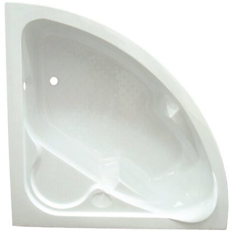 Baignoire FANY - Baignoire d'angle 140x140cm - ABS et Acryl renforcé 3mm - Blanc